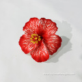 Printed Handmade Hibiscus Flower Hair Pick